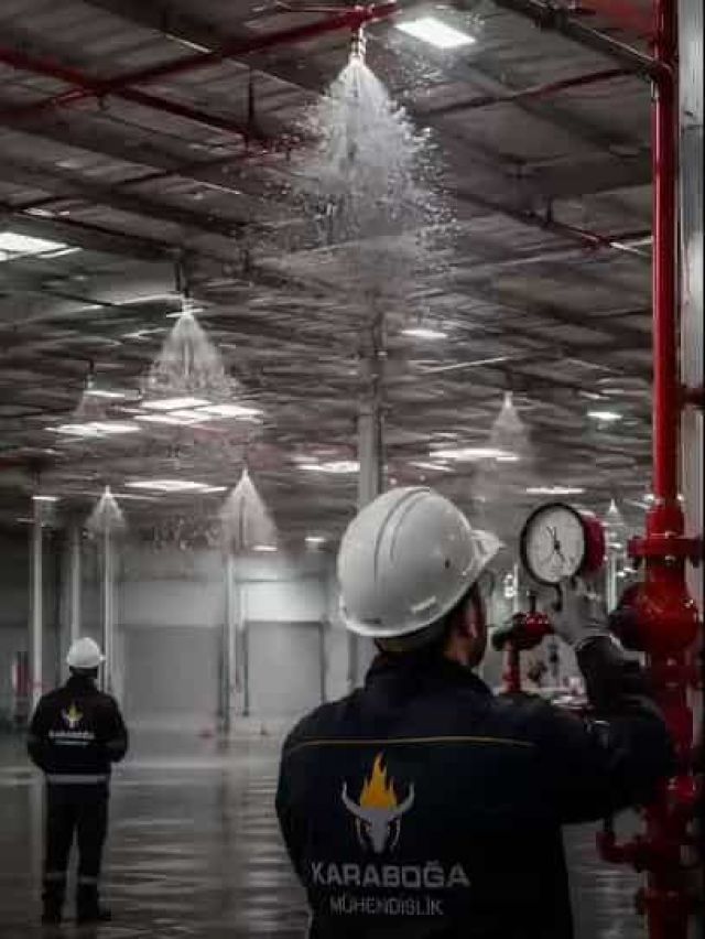 Bina Sprinkler Sistemi | Apartman ve Ticari Yapılarda Yangın Güvenliği