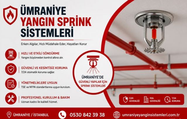 Sprinkler Sistemleri Nedir? Otomatik Yangın Söndürme Sistemleri Hakkında Detaylı Rehber