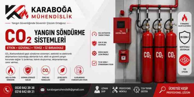 CO₂ Yangın Söndürme Sistemleri | Karbondioksitli Yangın Söndürme Çözümleri