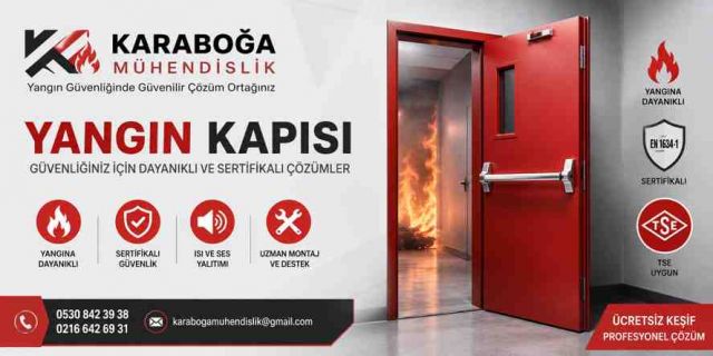 Yangın Kapısı İmalatı ve Montajı | Sertifikalı Yangın Kapıları